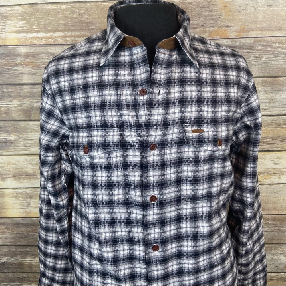 Men’s Orvis Fairbanks Long Sleeve Button Front Plaid Flannel Shirt